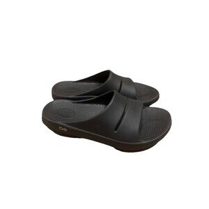 OOFOS Black Men's Sandals